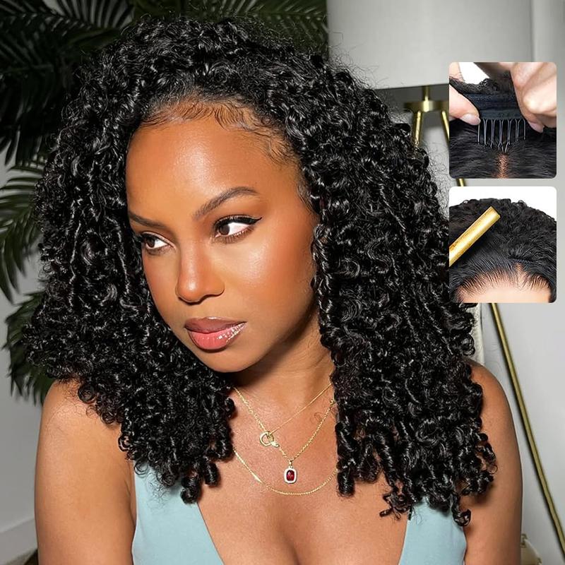 Liqusee 3-in-1 Burmese Curly Human Hair Half Wig for Females 180% Density 16 inch-26 inch Medium Size Heat Resistant Glueless Wear-Go Seamless Flip Headband Beginner-Friendly Natural Invisible Hairline Drawstring Band Clip-in Hair #SohoChic