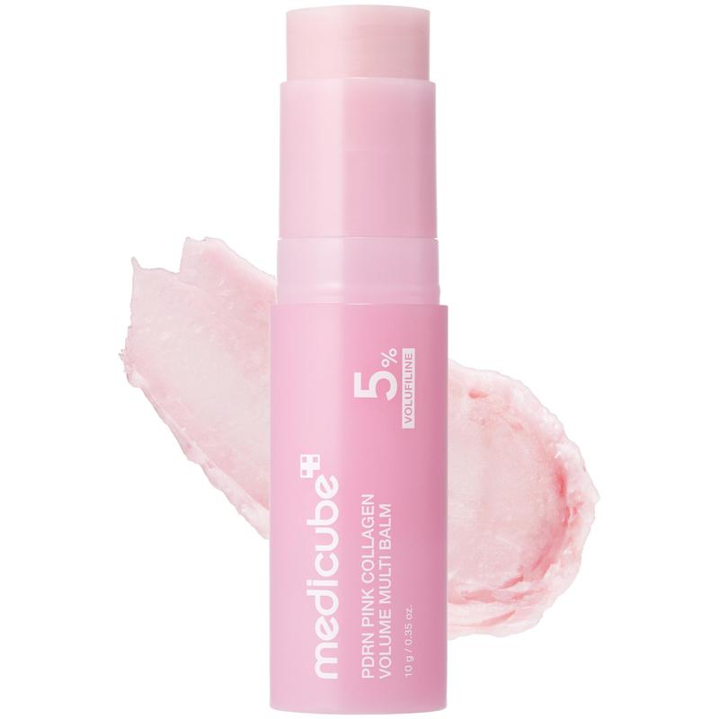 [medicube] PDRN Pink Collagen Volume Multi Balm | All In One Volufiline, PDRN, NAD Stick for Youthful-Looking, Helping Look of Fine Lines, Firming Care, Anti-Aging Care | For Under-Eyes, Neck, Forehead, Smile Lines, Lip Care | Korean Skincare