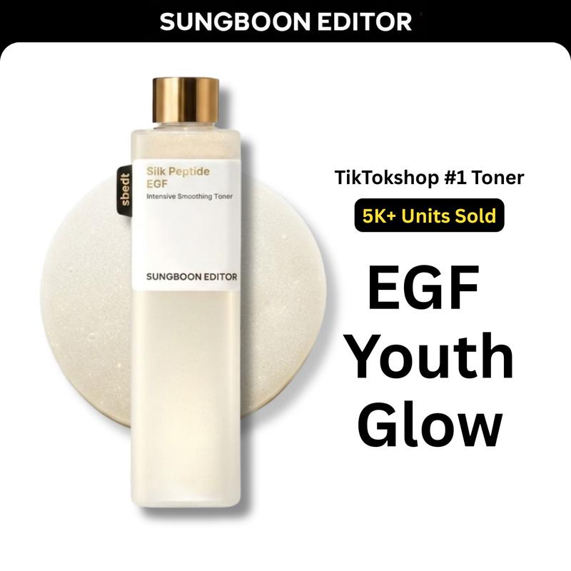 [Sungboon] EGF Tox Toner | Forehead Firming & Wrinkle Care, Iron Out Fine Lines | PDRN & Collagen & NAD+ EGF Complex | EGF Plumping for Forehead, Longevity Anti-Aging Routine | Korean Skincare, K-Beauty