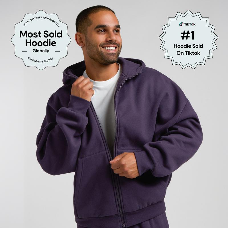 Comfrt | Cloud Zip Hoodie - Mega | Soft Mega Oversized Zip Up Hoodie For Men & Women