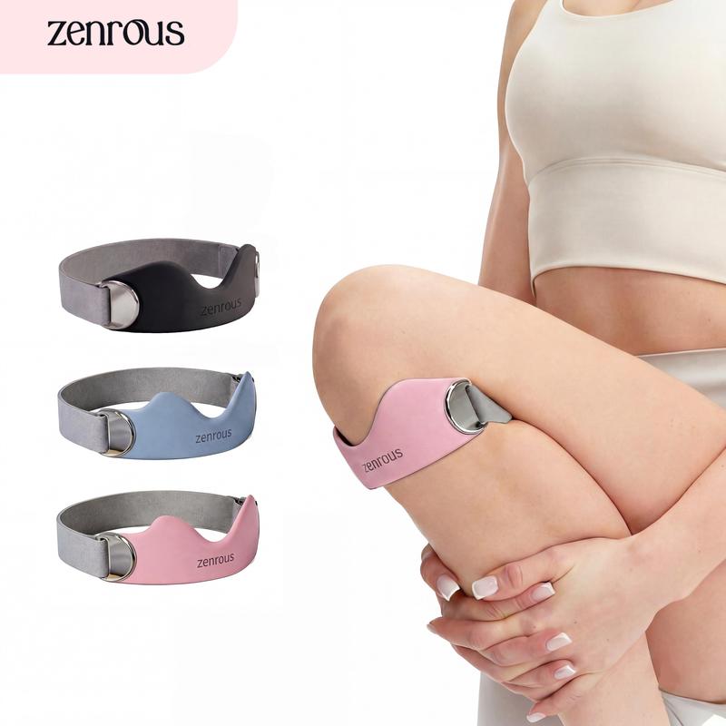 ZENROUS 2-Pack Patellar Tendon Patellabands - Patella Knee Strap, Adjustable Knee Stabilizer Brace for Pain Relief, Running, Gym | Patellar & Brace Sports Sleeves & Support (New Pink, Smog Blue)