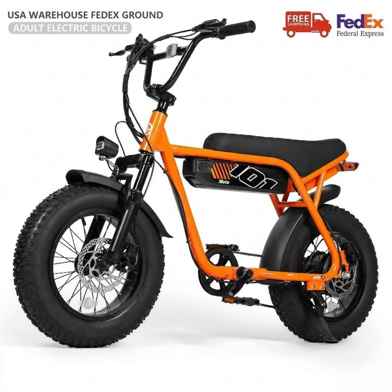 ESKUTE V101 Moped Style Fat Tire Electric Bike for Adults Youth, 1500W All-Terrain E-Bike, 28MPH, 48V 13Ah Removable Battery, Up to 60-Mi Range (PAS 1), 330lbs Capacity, NFC Unlock, Back to School Haul Birthday Graduation Cool Outdoor Stuff