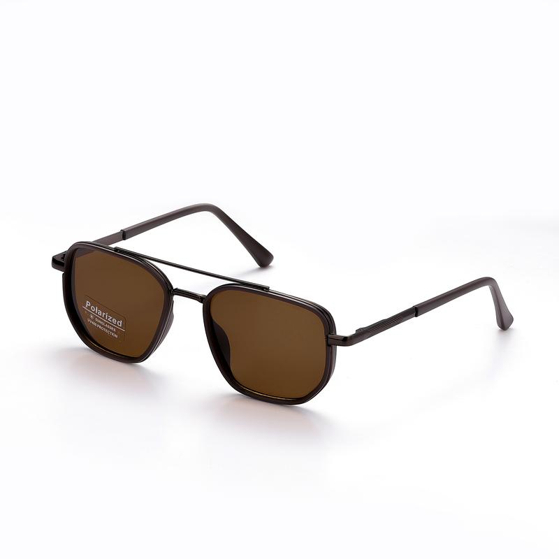 Men's Full Rim Fashionable Frames Sunglasses - 2026 Fall/Summer Trend, High Quality Lightweight Durable Metal-Framed, Funky Double-Beam Eyewear, Gifts for Boyfriend, Men's Accessories