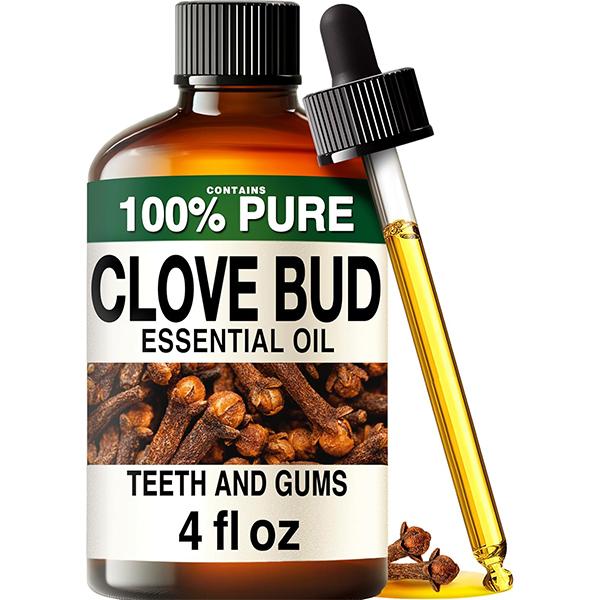 KUKKA Clove Oil 4 fl Oz for Teeth and Gums, Oral Care, Aromatherapy Diffuser Massage, Skin Care & DIY Soap Making Scent,sohochic